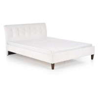 Čalúnená posteľ Kirsty 160x200, biela, bez matraca