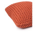 Tehlovo červený vankúšový puf Bonami Essentials Knit