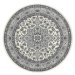 Kruhový koberec Mirkan 104107 Cream/Grey - 160x160 (průměr) kruh cm Nouristan - Hanse Home kober