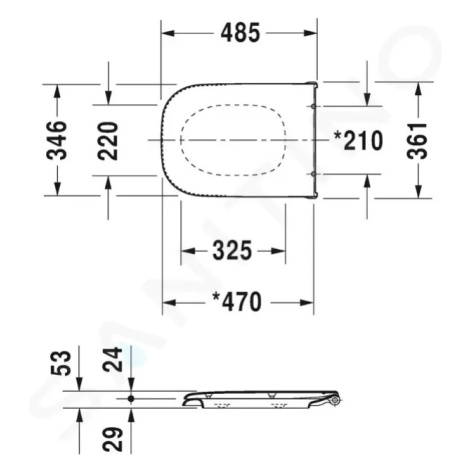 DURAVIT - D-Code WC sedadlo, biela 0060310000