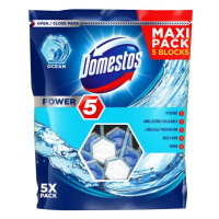 DOMESTOS WC BLISTER 5X55G POWER 5 OCEAN