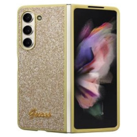 Guess PC/TPU Glitter Flakes Metal Logo Samsung Galaxy Z Fold5 5G F946 GUHCZFD5HGGSHD Gold