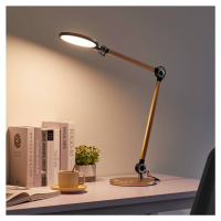 Stolná LED lampa Lindby Nyxaris, zlatá, kov, CCT, 50 cm