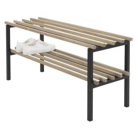 Kovový stojan na topánky v čierno-prírodnej farbe Rizzoli – Spinder Design