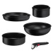 Hliníková súprava riadu 7 ks INGENIO Black stone L3998702 – Tefal