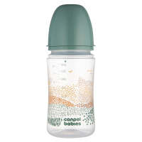 CANPOL BABIES Antikoliková fľaša EasyStart MOUNTAINS, zelená 240 ml