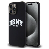 DKNY Liquid Silicone Arch Logo MagSafe Zadný Kryt pre iPhone 14 Pro Max Black