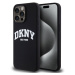 DKNY Liquid Silicone Arch Logo MagSafe Zadný Kryt pre iPhone 14 Pro Max Black