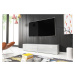 Expedo TV stolík MENDES D 140, 140x30x32, biela/biela lesk