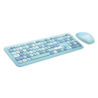 Klávesnica Wireless keyboard + mouse set MOFII 666 2.4G (Blue)