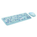 Klávesnica Wireless keyboard + mouse set MOFII 666 2.4G (Blue)