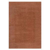 Kusový ručně tkaný koberec Tuscany Textured Wool Border Orange - 120x170 cm Flair Rugs koberce