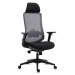 AUTRONIC KA-V322 BK Kancelářská židle, černý plast, černá látka, 4D područky, kolečka pro tvrdé 