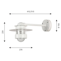 Louis Poulsen Albertslund nástenné 51,5 cm biele
