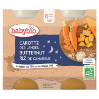 BABYBIO večerné menu mrkvu s tekvicou a ryžou 2x200 g