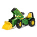 Rollytoys Šliapací traktor X-Trac John Deere Premium s predným nakladačom