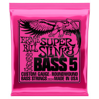 Ernie Ball 2824 Super Slinky Nickel Wound 5-String Electric Bass 40-12