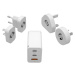 CubeNest Travel PD adaptér 65W S3D1 - white