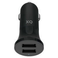 Nabíjačka do auta XQISIT NP Car Charger 4.8A Dual USB-A black (50933)