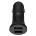 Nabíjačka do auta XQISIT NP Car Charger 4.8A Dual USB-A black (50933)