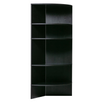 Čierna knižnica z jaseňového dreva 100x168 cm Trian – WOOOD