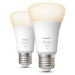 Philips HUE Bluetooth 2x žiarovka LED E27 A60 9,5 W 1055lm 2700K