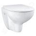 GROHE - Bau Ceramic Závesné WC s doskou Slim, softclose, rimless, alpská biela 39899000