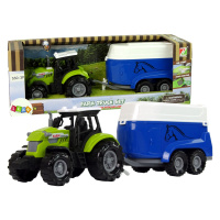 mamido Traktor s Prívesom pre Kone s Zvukom Zelená Farma