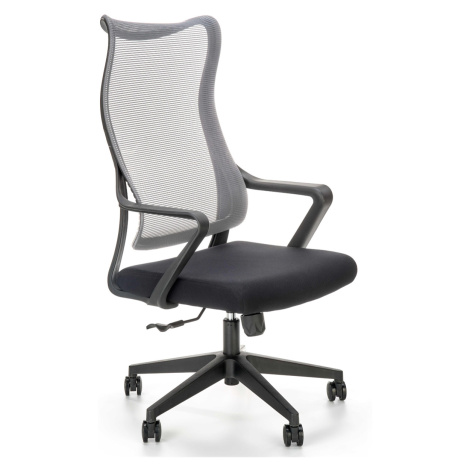 HALMAR Loreto kancelárska stolička s podrúčkami sivá / čierna