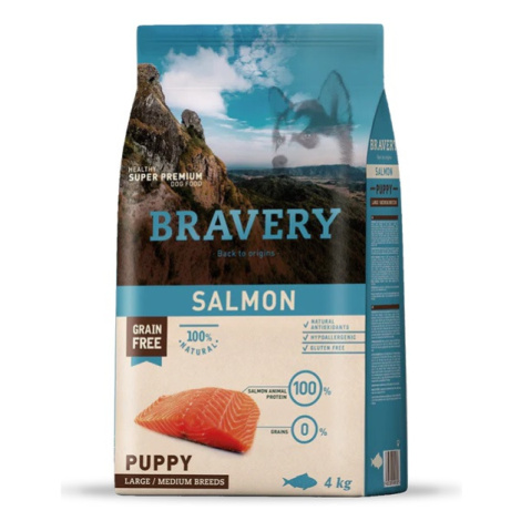 Bravery Dog Large/Medium Puppy Salmon - 12kg