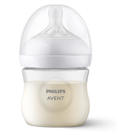 Avent Natural Response priehľadná fľaša s cumlíkom pre podporu rytmu pitia 125 ml Philips