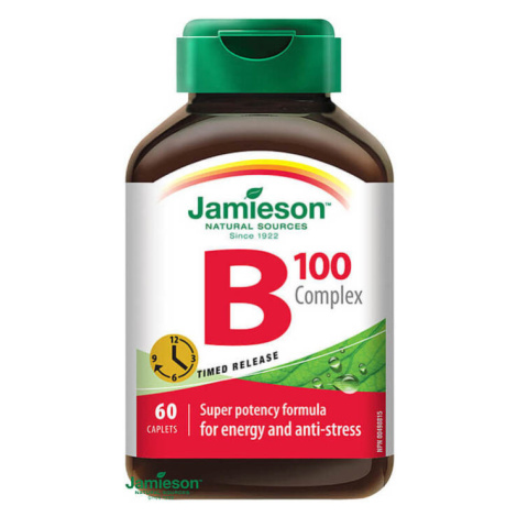 JAMIESON B-komplex 100 mg s postupným uvoľňovaním 60 tabliet