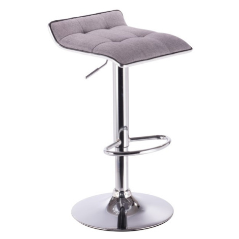 Barová stolička, sivá/chróm, FUEGO Tempo Kondela