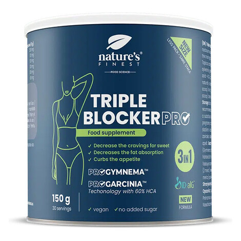 Nature's Finest Triple Blocker PRO | pokročilý carb blocker + kontrola chutí | ID-alG, ProGymnem