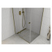 MEXEN/S - ROMA sprchovací kút 80x70, transparent, zlatá 854-080-070-50-00