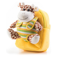 G21 batoh s plyšovou žirafou-  žltý