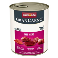 Animonda GRANCARNO® dog adult srdiečka konzervy pre dospelé psy 6x800g