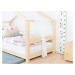 Benlemi Ľahká šifónová strieška na domčekove posteľe s predným štítom Zvoľte farbu: Biela
