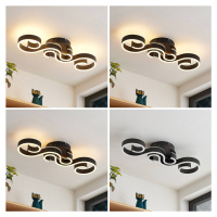 Lucande Admira stropné LED svetlo 51,7 cm čierna