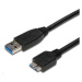 Kábel USB PREMIUMCORD 3.0 A - Micro B 0,5 m, prepojenie (M/M)