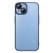 Kryt Baseus Glitter Transparent Case and Tempered Glass set for iPhone 14 (blue)
