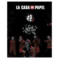 Maľovanie podľa čísel - LA CASA DE PAPEL PLAGÁT (La casa de papel) Rámovanie: vypnuté plátno na 