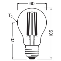 OSRAM LED žiarovka Filament E27 2,2W 4000K stmievateľná