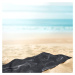 Čierno-biela plážová osuška 90x180 cm Jellyfish - DecoKing