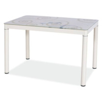 Sconto Jedálenský stôl DOMOR krémová, 100x60 cm