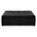 Čierny zamatový modul pohovky Rome Velvet - Cosmopolitan Design