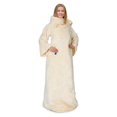 Klarstein Slanket, termodeka s rukávmi, 120 W, 155 x 180 cm, coral fleece