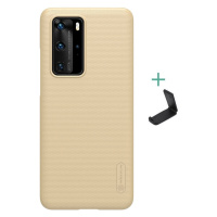 Huawei P40 Pro, Plastový zadný kryt so stojanom, Nillkin Super Frosted, zlatý