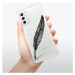 Odolné silikónové puzdro iSaprio - Writing By Feather - black - Samsung Galaxy M52 5G