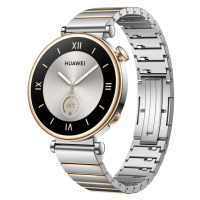 HUAWEI WATCH GT 4 42MM ELITE STRIEBORNA NEREZOVA OCEL SO STRIEBORNYM NEREZOVYM REMIENKOM 55020BH